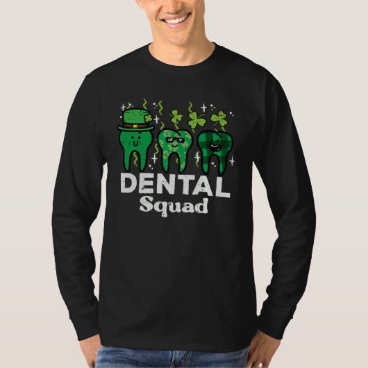 T-shirt St Patrick Day Dental Squad Saint Paddys Teeth Iri (Devant)