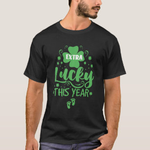 T-shirt St Patrick Day Extra Lucky Cette année Grossesse A