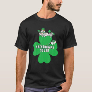 T-shirt St Patrick Day Shenanigans Squad Chat Green Shamro