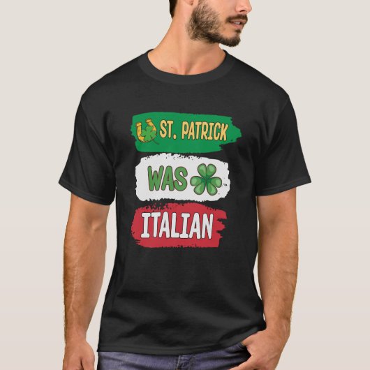 T-shirt St Patrick Était Italien St Patrick (Devant)