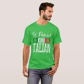 T-shirt St Patrick Était Italien St Patrick's Day Shamrock (Devant entier)