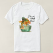 T-shirt St Patrick Goldfish Drôle Boit Bien Avec D'Autres (Design devant)