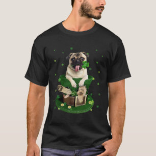 T-shirt St Patrick jour de la Saint-Patrick Lutin Chien Pu