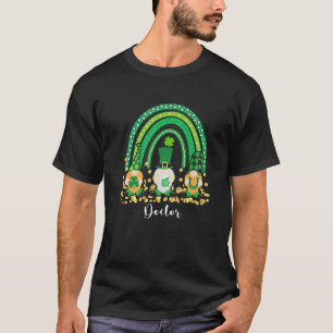 T-shirt St patrick mignon Lucky Funky Doctor Gnome Rainbow