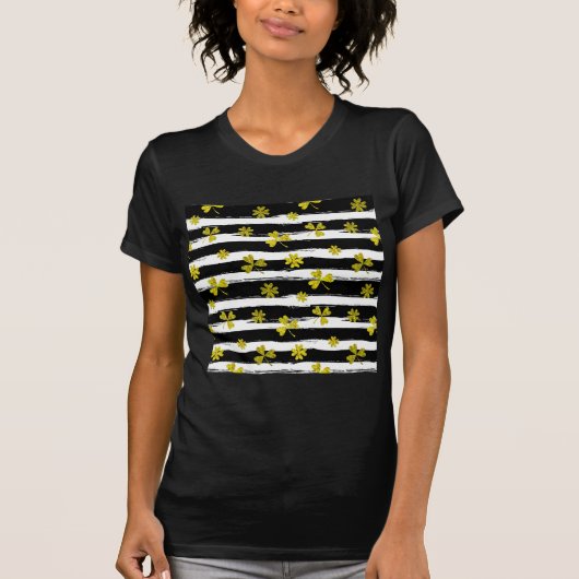 T-shirt st patrick noir blanc (Devant)