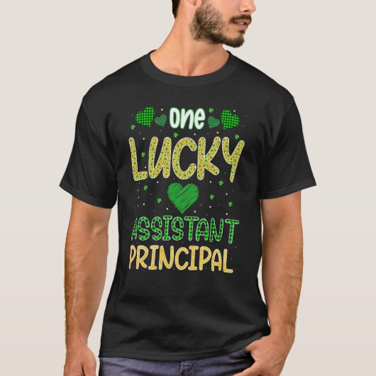 T-shirt St Patrick One Lucky Assistant Principal Saint Pat (Devant)