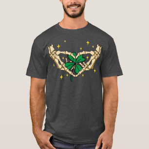 T-shirt St patrick Paddy Day Four Leaf Clover Shamrock Sk