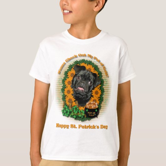 T-shirt St patrick - pot d'or - carlin - Ruffy (Devant)