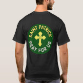 T-shirt St Patrick Priez Pour Nous Messe Latino Catholique (Dos)
