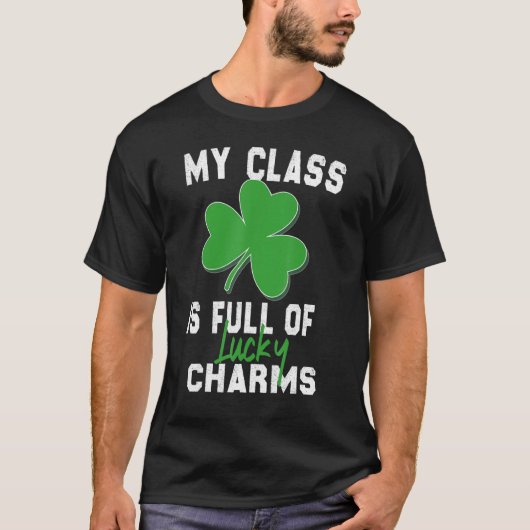 T-shirt St patrick Professeur De Pyjamas Ma Classe Est Ple (Devant)