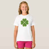 T-shirt St Patrick’s day, trèfle vert irlandais (Devant entier)