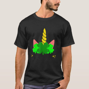 T-shirt St Patrick S Day Unicorn Face Happy St Patrick S D