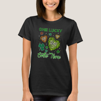 T-shirt St patrick Un Lucky Ortho Infirmière Buffalo Leopa