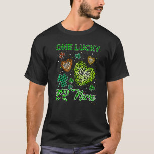 T-shirt St patrick Une infirmière Lucky Er Buffalo Leopard