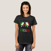 T-shirt St Patrick Was Italian Italy Shamrock Flag Funny M (Devant entier)