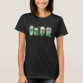 T-shirt St Patrick's coffee  Lucky latte  iced (Devant)