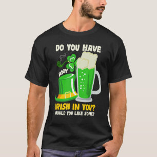 T-shirt St Patrick's Day 0 Irlandais 100 Drunk Drôle Boire