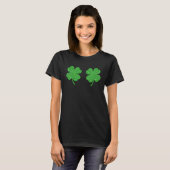 T-shirt St Patrick's Day 1 shamrock (Devant entier)