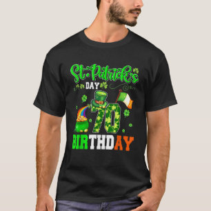 T-shirt St Patrick's Day 70 Anniversaire Funny 70e Anniver