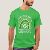 T-shirt St Patrick's Day Art Teacher Funny Rainbow Shamroc (Devant)