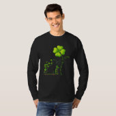 T-shirt St Patricks Day Black Cat My Lucky Charm Shamrock (Devant entier)