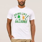 T-shirt St. Patrick's Day Boit comme une chemise gaulotte (Devant)