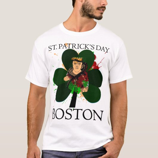 T-shirt St. Patrick's Day Boston Tee (Devant)