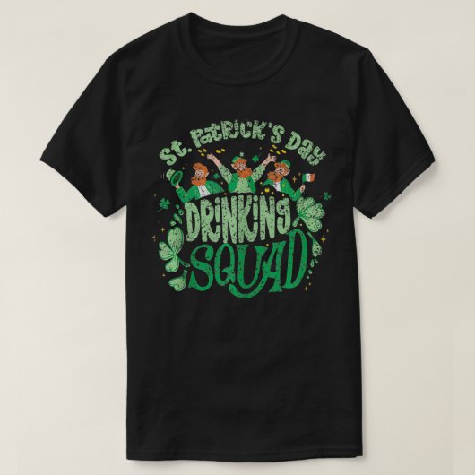 T-shirt St Patricks Day Buisson Squad St Patricks Day Bir (Design devant)