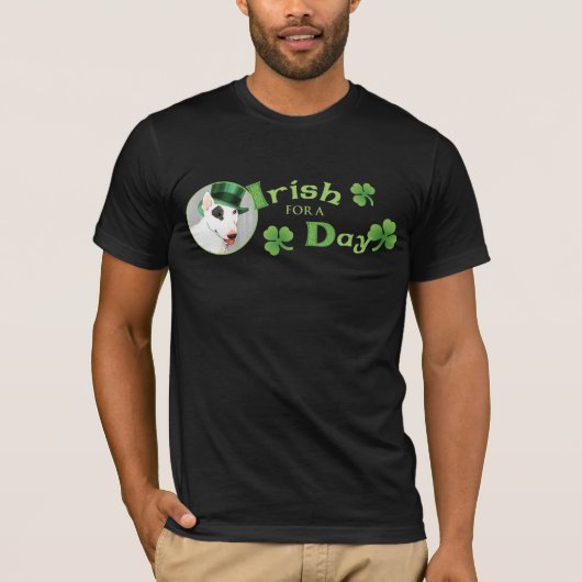 T-shirt St. Patrick's Day Bull Terrier (Devant)