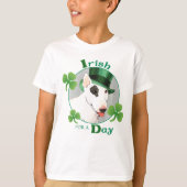 T-shirt St. Patrick's Day Bull Terrier (Devant)