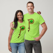 T-SHIRT ST PATRICK'S DAY CÉLTIC P MONOGRAM AVEC SHAMROCK (Unisexe)