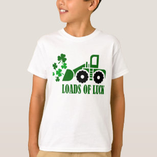 T-shirt St Patrick's Day Charges de Shamrocks verts de la 