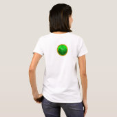 T-SHIRT ST PATRICK'S DAY CHAT AVEC CLOVER VERT (Dos entier)