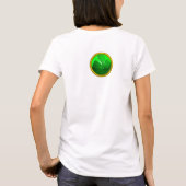 T-SHIRT ST PATRICK'S DAY CHAT AVEC CLOVER VERT (Dos)