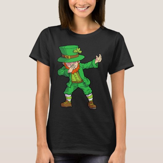 T-shirt St Patricks Day Dabbing Leprechaun  Irish Dab (Devant)
