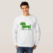 T-shirt St Patrick's Day Dachshund Wiener Dog long sur la  (Devant entier)