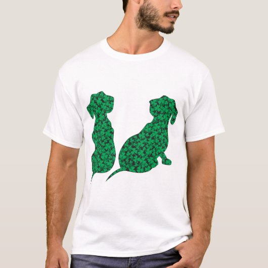 T-shirt St. Patrick's Day Dachshunds (Devant)