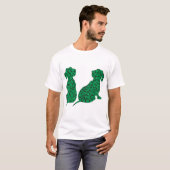 T-shirt St. Patrick's Day Dachshunds (Devant entier)