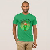 T-shirt St. Patrick's Day Distressed Irish Leprechaun (Devant entier)