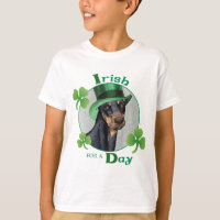 St. Patrick's Day Doberman Pinscher