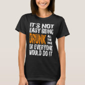 T-shirt St Patrick's Day Drunk Lucky Bartender All Time Dr (Devant)