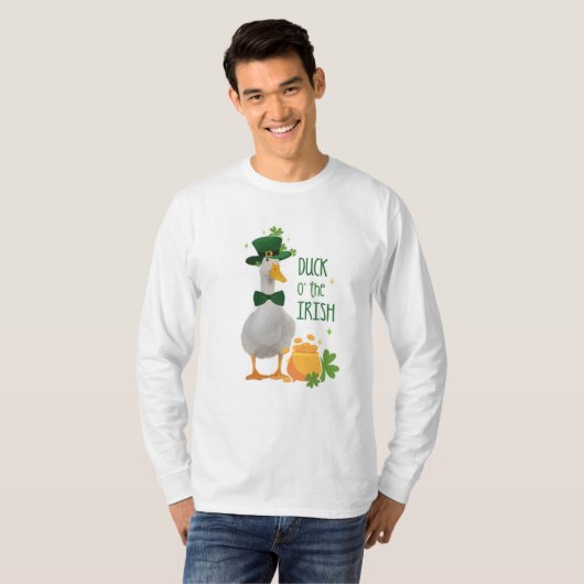 T-shirt St. Patricks Day Duck o'the Irish (Devant entier)