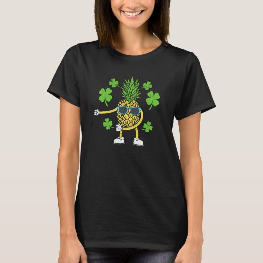 T-shirt St Patricks Day Floss Dance Irish Flossing Pineapp (Devant)