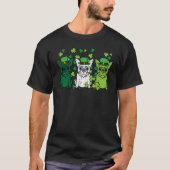 T-shirt St Patricks Day French Bulldogs Dog Frenchie Men W (Devant)
