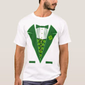 T-shirt St. Patrick's Day Funny Green Tuxedo Chemise (Devant)