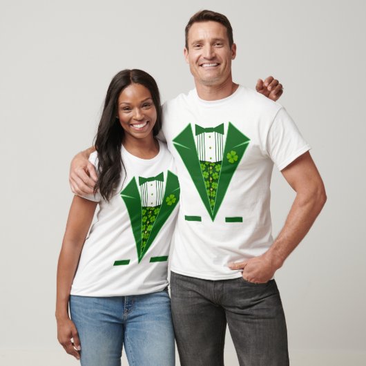 T-shirt St. Patrick's Day Funny Green Tuxedo Chemise (Unisexe)