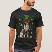 T-shirt St Patricks Day German Shorthaired Pointer Dog Sha (Devant)