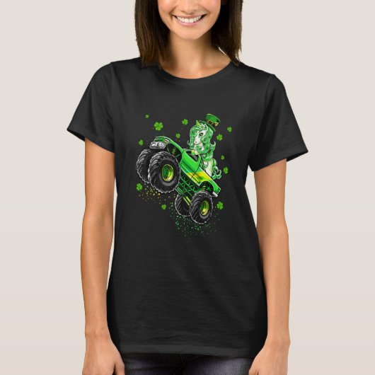 T-shirt St Patricks Day Girls Unicorn Leprechaun Lepricorn (Devant)