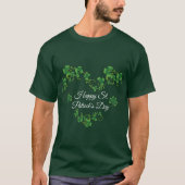 T-shirt St. Patrick's Day Green Vine Shamrock Irish Party (Devant)