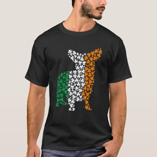 T-shirt St Patricks Day Ireland Irish Corgi Dog (Devant)
